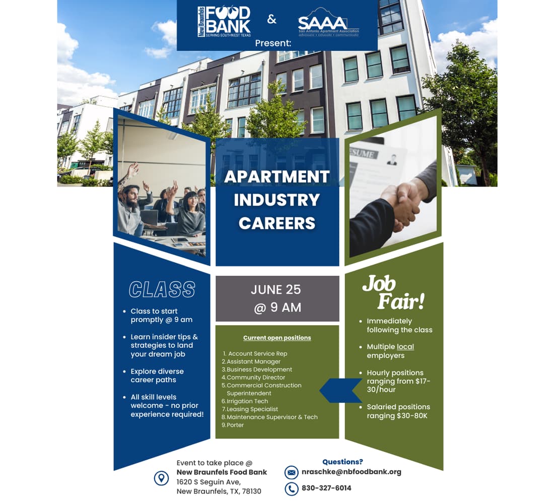 New Braunfels Chamber | Apartment Industry Class & Job Fair