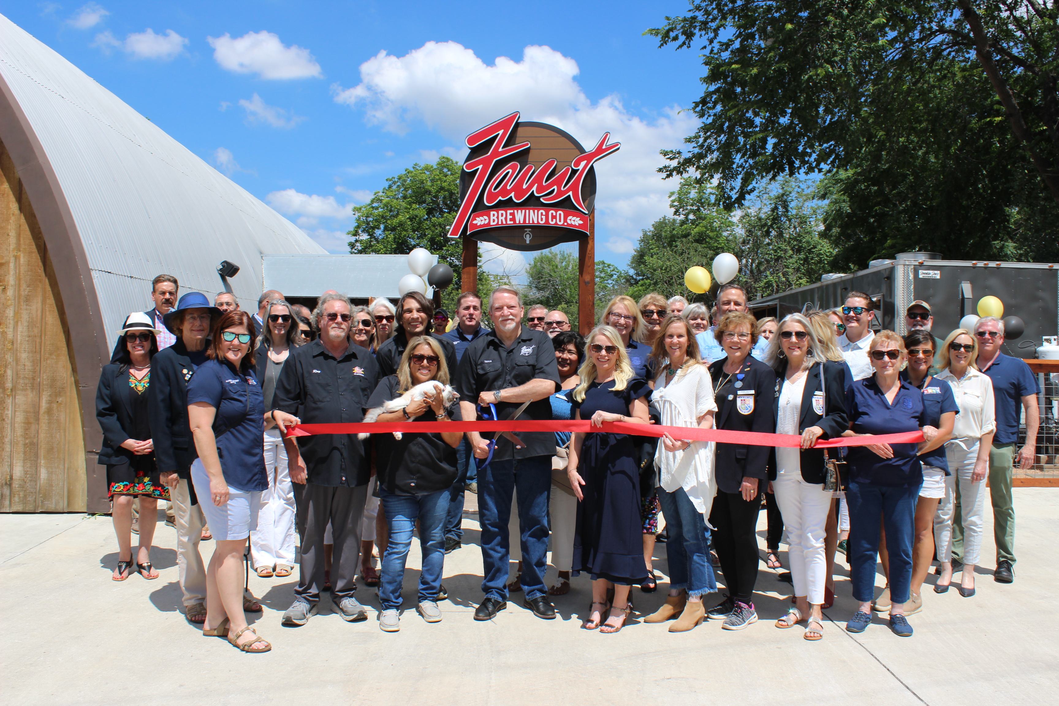 Faust Brewing Co ribbon cutting