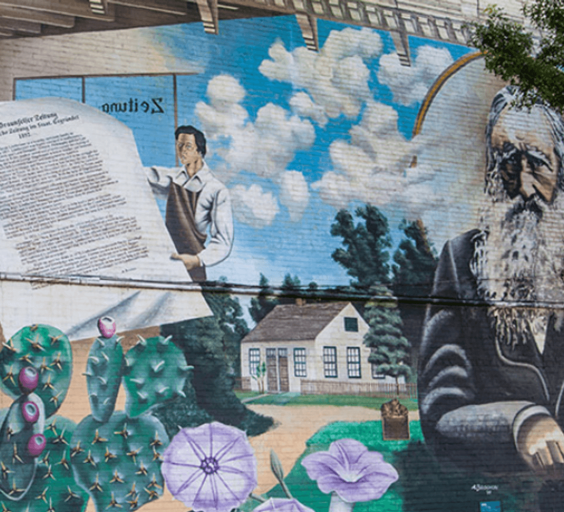 63 Lindheimer The Father of Texas Botany Mural